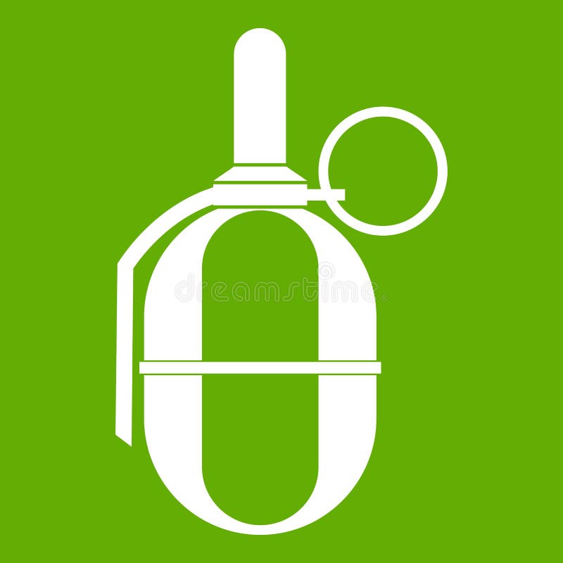 Verde del icono de la granada de Paintball de la mano libre illustration Verde del icono de la granada de Paintball de la mano libre illustration