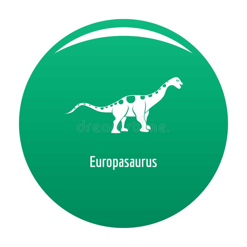 Verde di vettore dell'icona di Europasaurus illustrazione di stock Verde di vettore dell'icona di Europasaurus illustrazione di stock