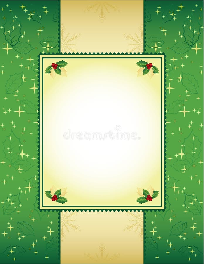 Verde e priorità bassa di natale dell'oro royalty illustrazione gratis
