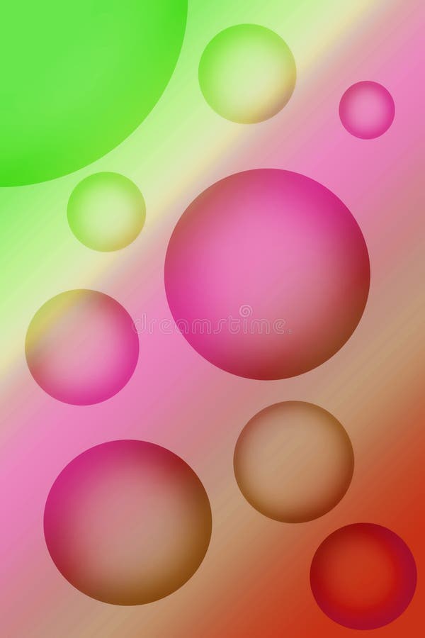 Verde gradient și magenta colorate 3d diferite sfere de dimensiuni simbolizate de sistemul solar vector illustration
