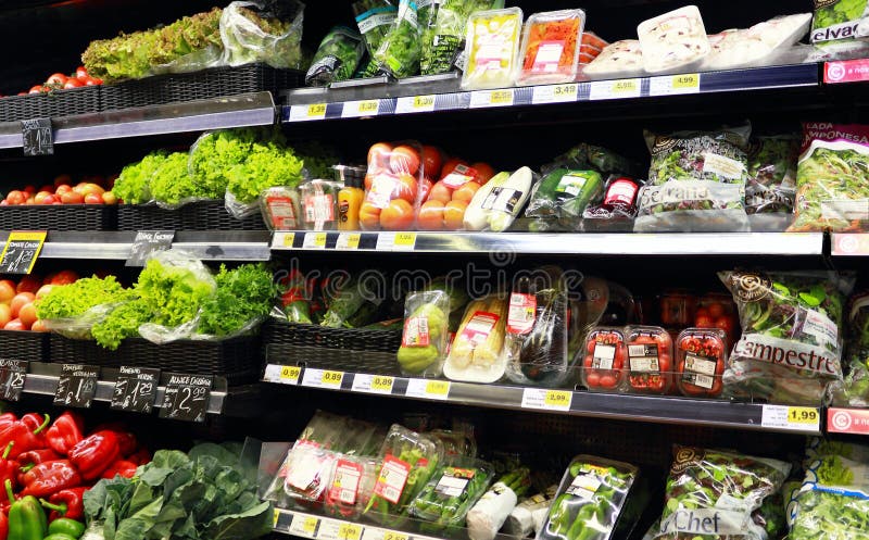 Verdure al supermercato