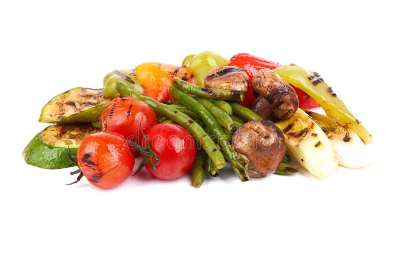 Verdure grigliate immagine stock