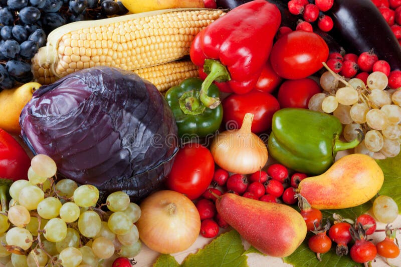 Verdure e frutta immagine stock libera da diritti Verdure e frutta immagine stock libera da diritti
