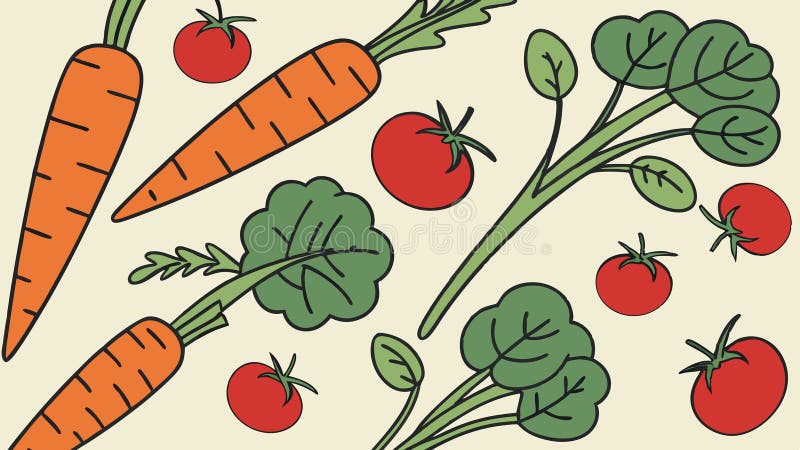 Verdure per giardini freschi alimenti sani progettazione organica dei vettori Generative AI illustrazione di stock