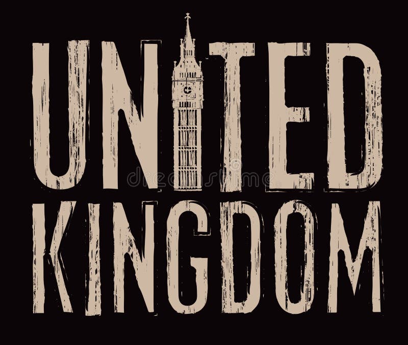 Vereinigtes Königreich mit Big Ben stock abbildung Vereinigtes Königreich mit Big Ben stock abbildung