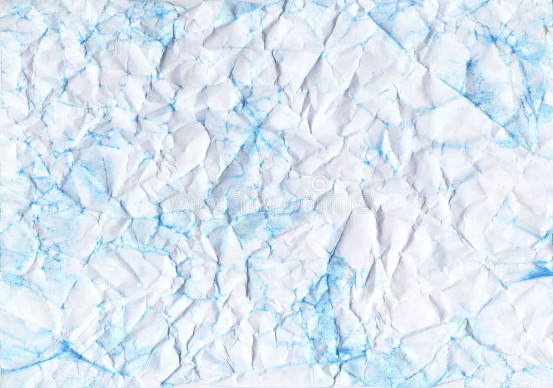 Verfrommeld gestemd document Blauwe kleur, vouwen, spleet, breuk vector illustratie Verfrommeld gestemd document Blauwe kleur, vouwen, spleet, breuk vector illustratie