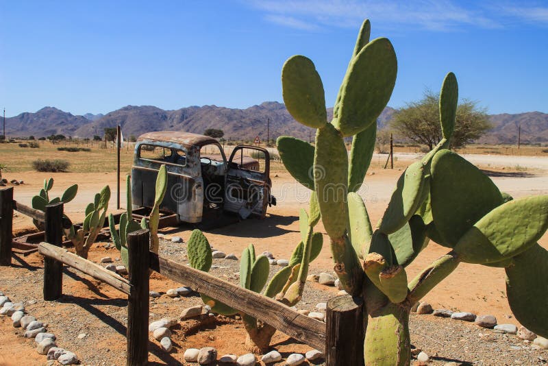 ?vergav gamla rostiga bilar i ?knen av Namibia och en fyllig vit turist- flicka n?ra den Namib-Naukluft nationalparken arkivbild ?vergav gamla rostiga bilar i ?knen av Namibia och en fyllig vit turist- flicka n?ra den Namib-Naukluft nationalparken arkivbild