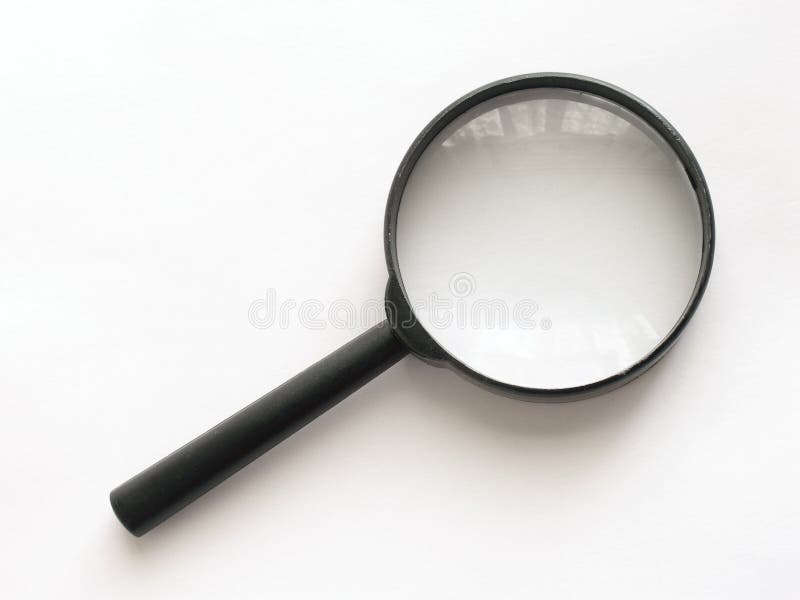 Magnifying glass isolated on the white. Magnifying glass isolated on the white