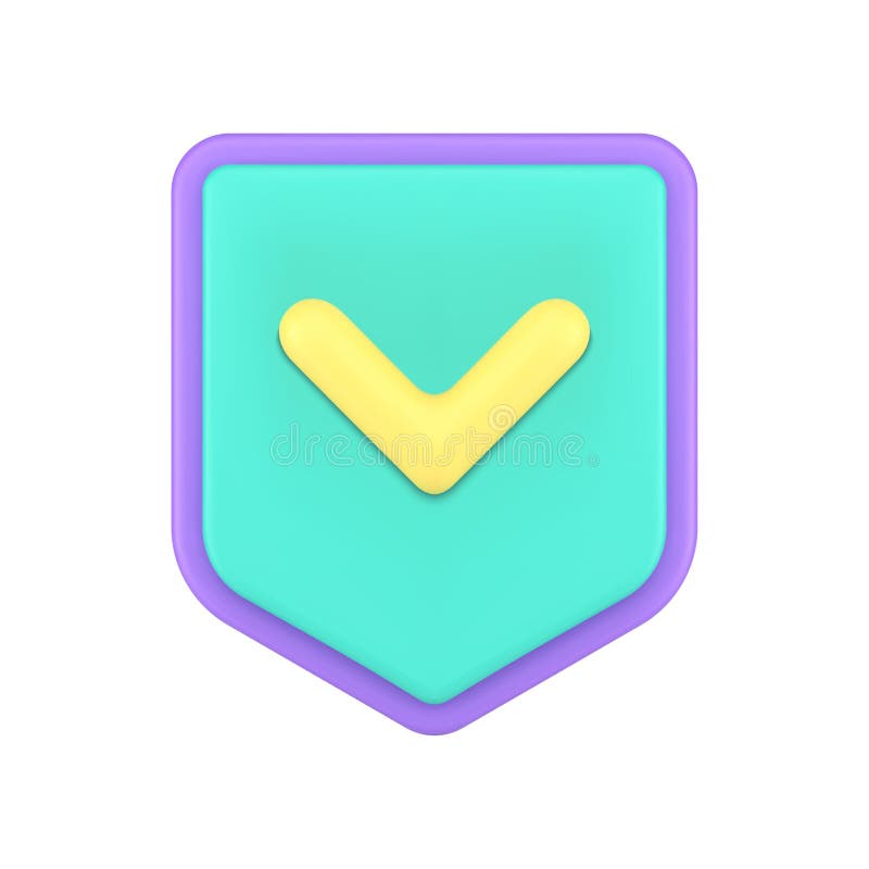 Verification Shield with Positive Checkmark Safety Insurance Protection