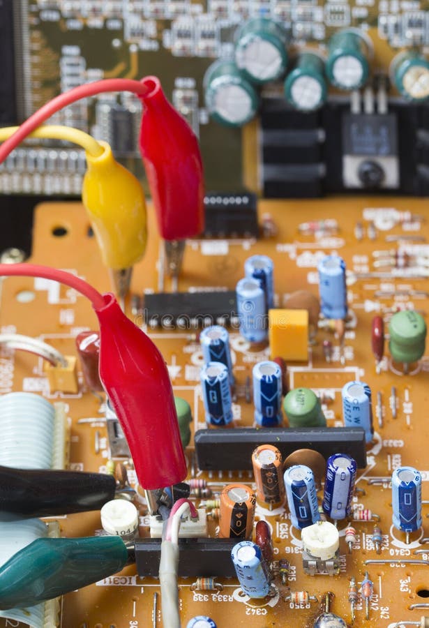 Verification Testing of Electronic Board Stock Photo Image of