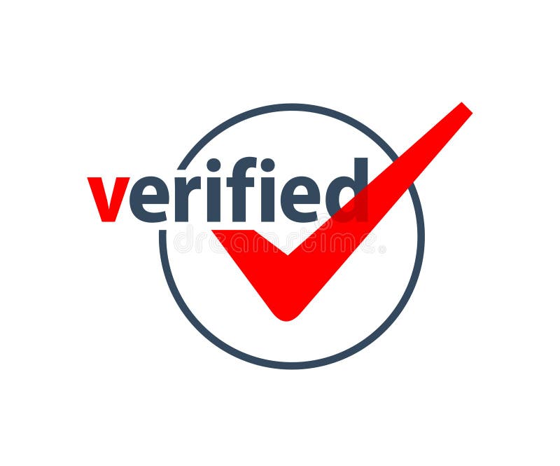 Verified check mark icon stock vector. Illustration of round - 185898766