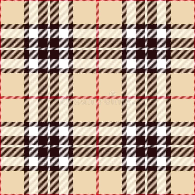 Fundo xadrez transparente, tartan marrom, vetor de design tradicional  escocês