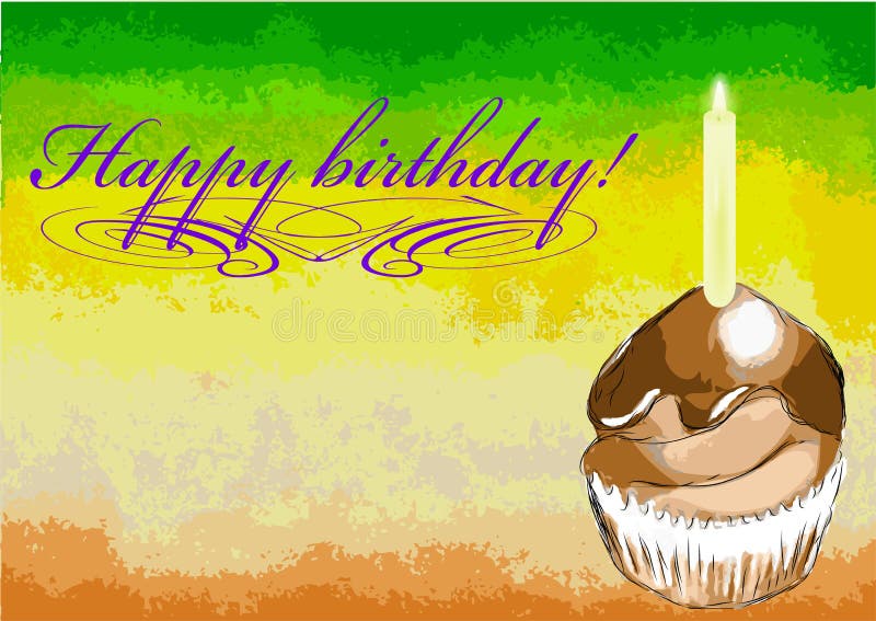 Verjaardagskaarten vector illustratie Verjaardagskaarten vector illustratie