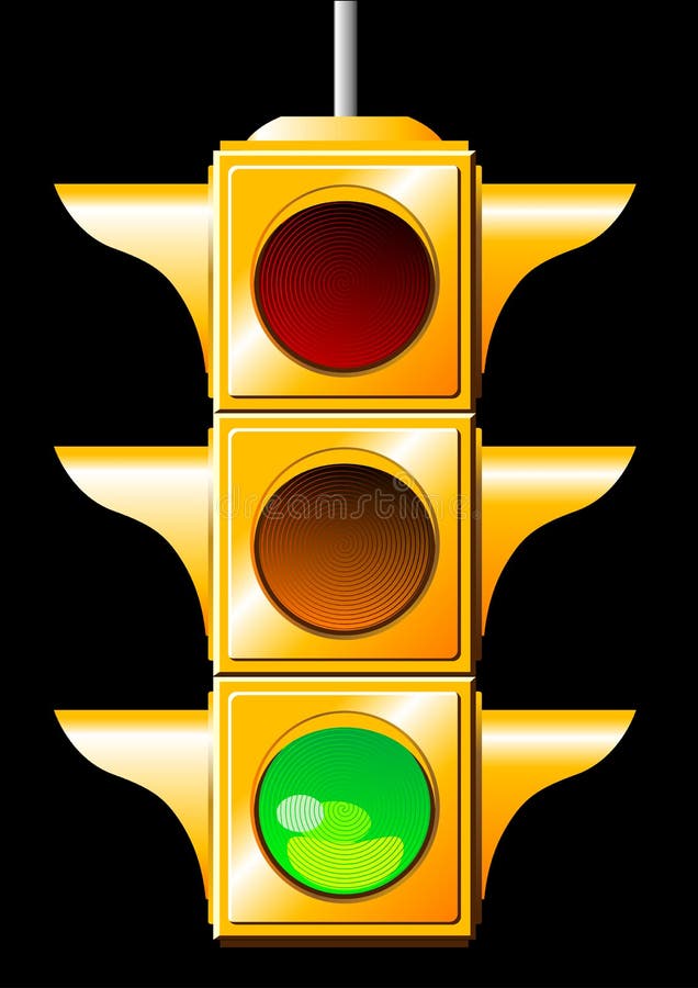 Verkeerslicht stock illustratie Verkeerslicht stock illustratie