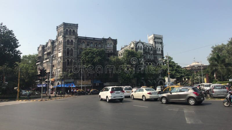 Verkehr Mumbai Indien auf dem Stadtstraßenteil 3