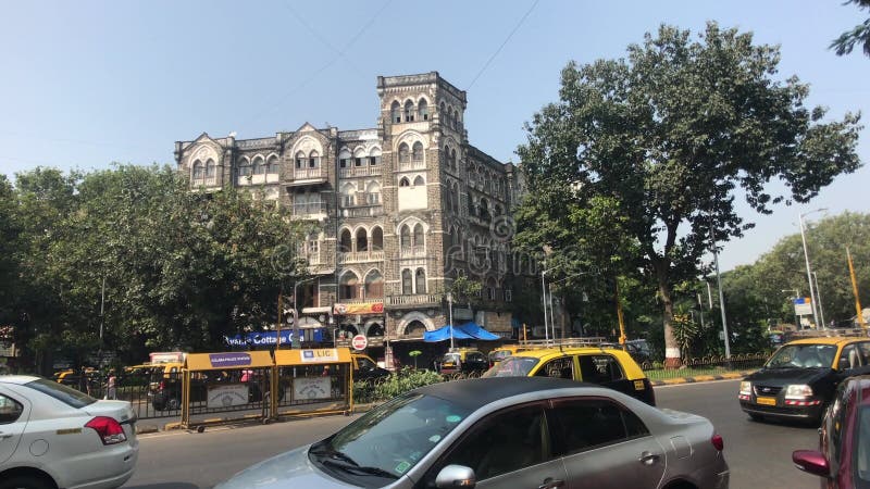 Verkehr Mumbai Indien auf dem Stadtstraßenteil 6