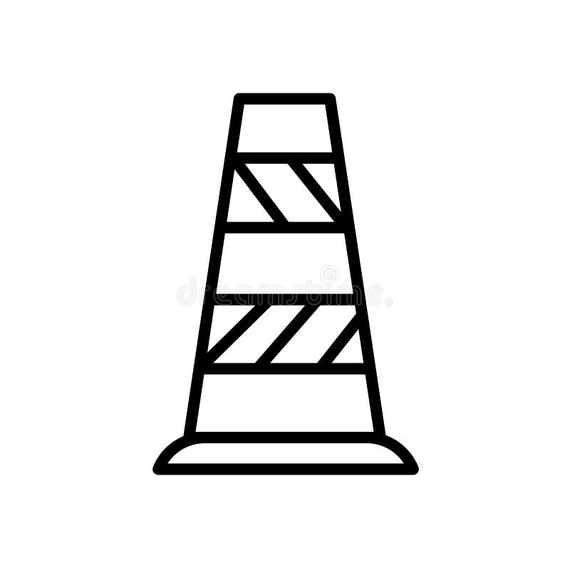 Verkehrskegel-Ikonenvektor lokalisiert auf weißem Hintergrund-, Verkehrskegelzeichen, linearem Symbol und Anschlaggestaltungselem lizenzfreie abbildung Verkehrskegel-Ikonenvektor lokalisiert auf weißem Hintergrund-, Verkehrskegelzeichen, linearem Symbol und Anschlaggestaltungselem lizenzfreie abbildung