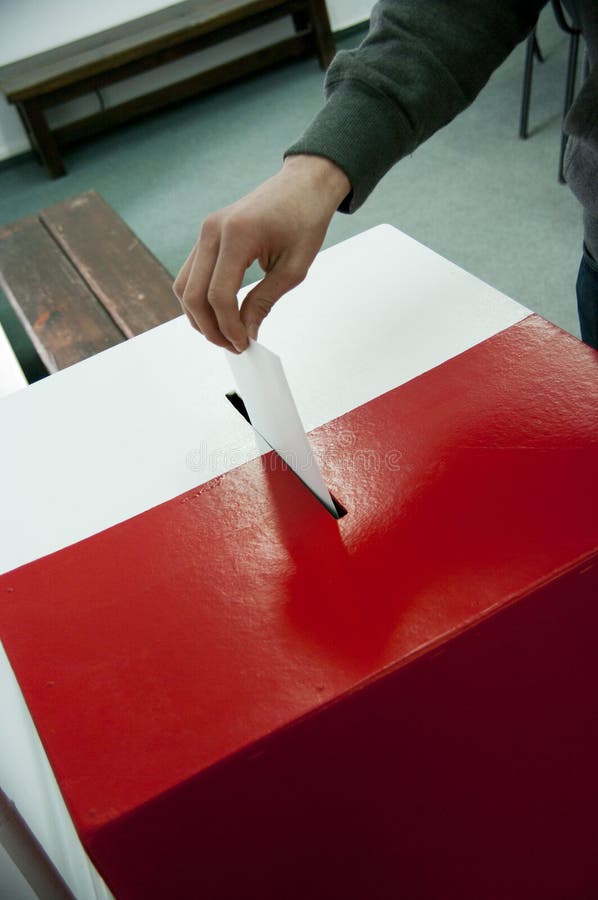 Verkiezingen in Polen stock foto Verkiezingen in Polen stock foto