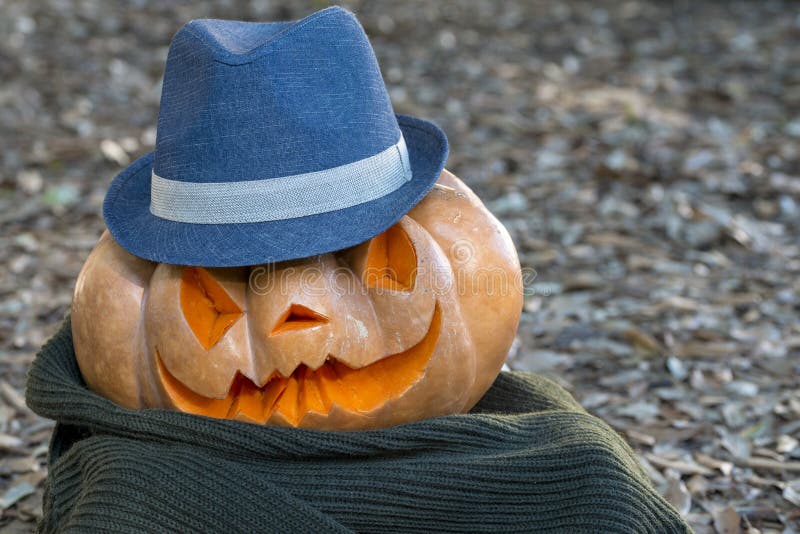 Verklig orange halloween pumpa med att snida arkivbild Verklig orange halloween pumpa med att snida arkivbild