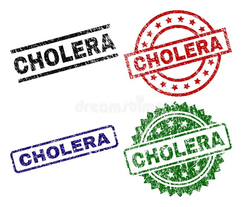 CHOLERA seal stamps with corroded style. Black, green,red,blue vector rubber prints of CHOLERA caption with grunge style. Rubber seals with circle, rectangle, medallion shapes. CHOLERA seal stamps with corroded style. Black, green,red,blue vector rubber prints of CHOLERA caption with grunge style. Rubber seals with circle, rectangle, medallion shapes.