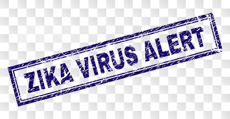 Verkratzter ZIKA-VIRUS-ALARM Rechteck-Stempel vektor abbildung Verkratzter ZIKA-VIRUS-ALARM Rechteck-Stempel vektor abbildung