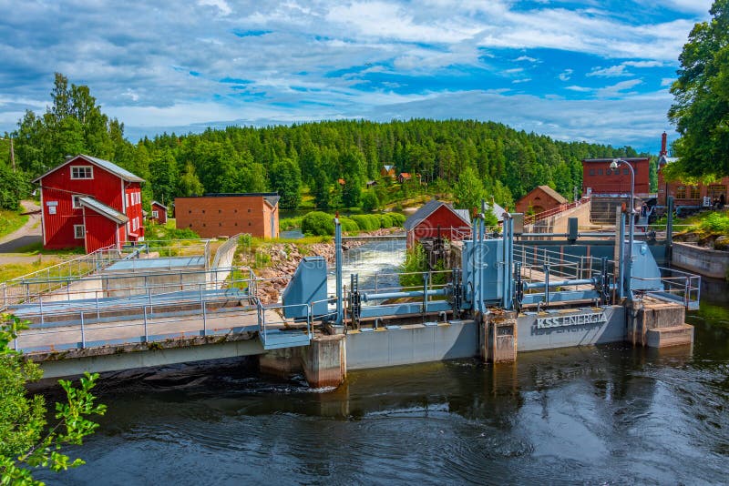 Verla, Finland, July 27, 2022: Historical Verla paper mill in Fi