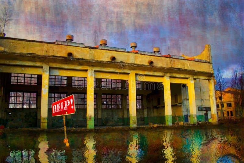 Verlassene Fabrik stockfoto Verlassene Fabrik stockfoto