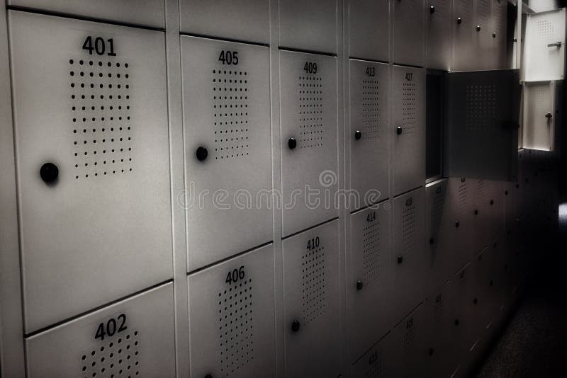 Verlassenes Fu?schlie?fach stockbild Verlassenes Fu?schlie?fach stockbild
