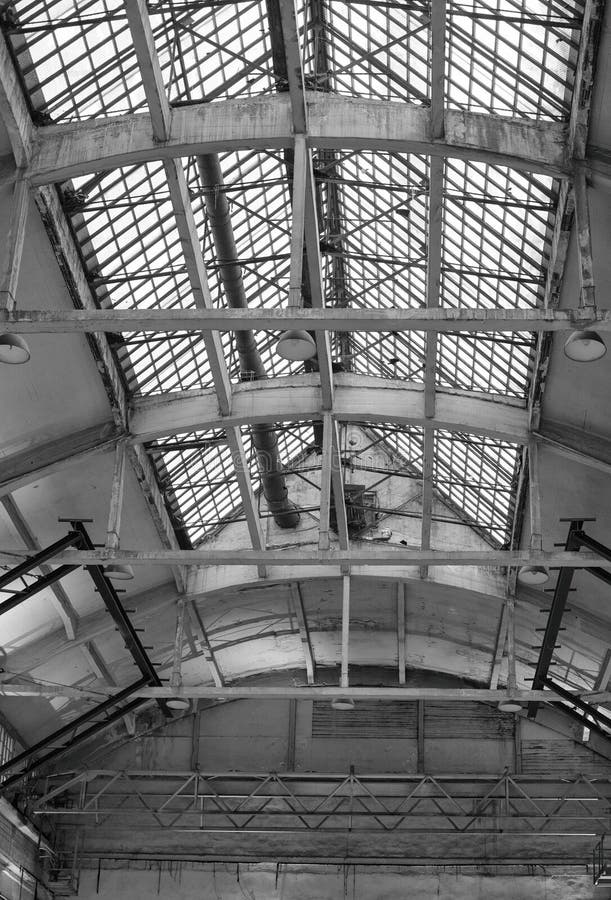 Verlaten dak royalty-vrije stock fotografie