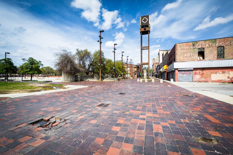 Oude Stadswandelgalerij En Mening Van Gebouwen In Baltimore, Maryland Redactionele Foto ...