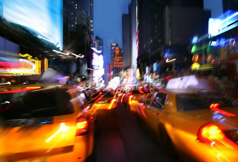 Verlichting en nachtlichten van de Stad van New York stock afbeelding Verlichting en nachtlichten van de Stad van New York stock afbeelding
