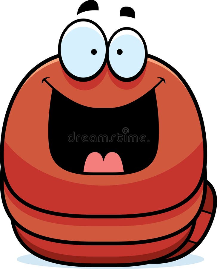 Partito Potabile Verme Del Fumetto Illustrazione Vettoriale