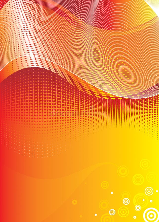 Fluxo Vermelho Digital ilustração stock