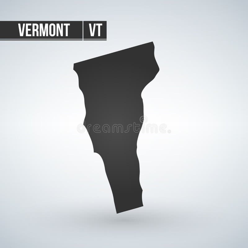 Vermont - Staten van van het de Kaartpictogram van de V.S. het Vectormalplaatje vector illustratie Vermont - Staten van van het de Kaartpictogram van de V.S. het Vectormalplaatje vector illustratie