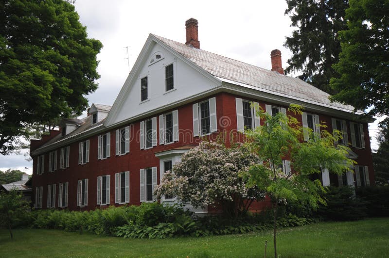 Vermont window house stock image. Image of brick, outdoors 15818973