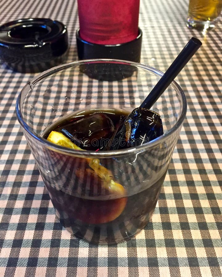 Vermouth in Barcelona stock afbeelding. Image of aperitief 123255041