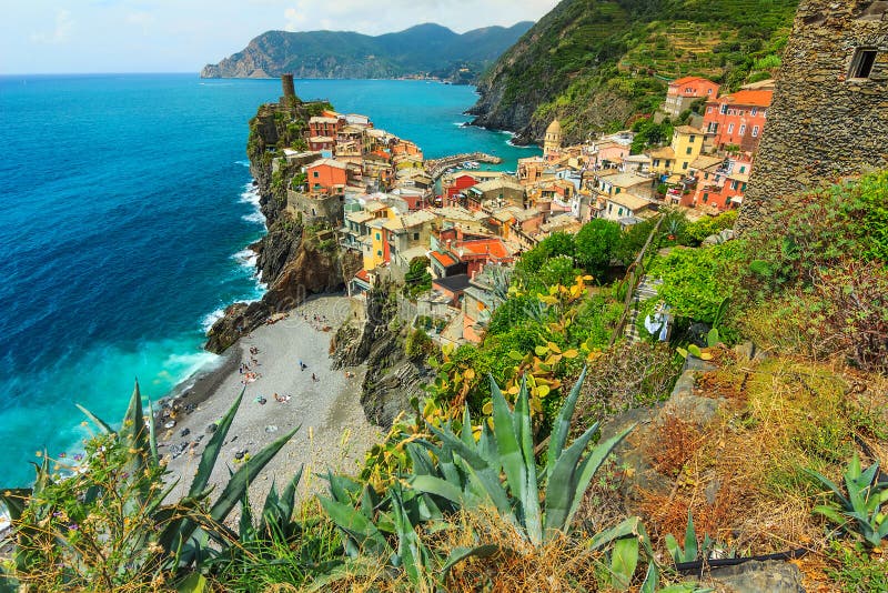 Vernazza wioska na Cinque Terre zdjęcie royalty free Vernazza wioska na Cinque Terre zdjęcie royalty free
