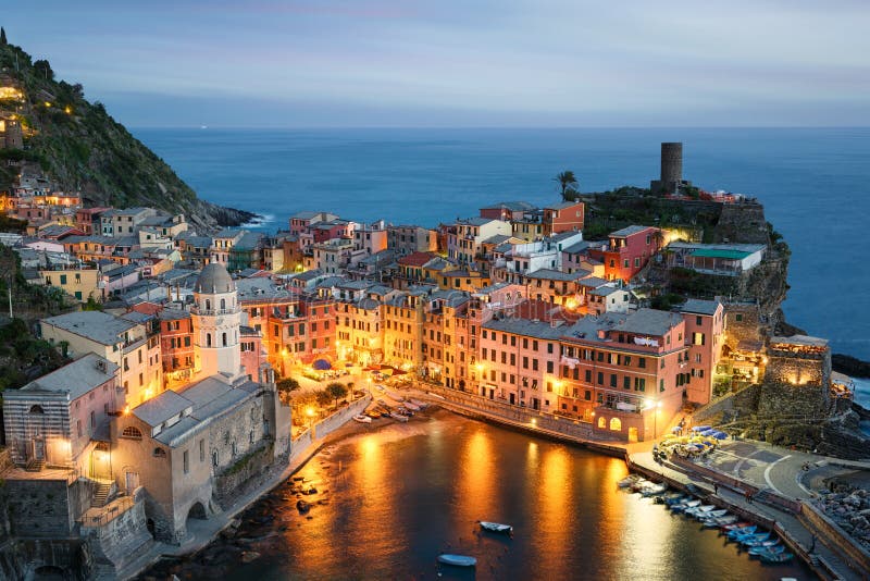 Vernazza wioska w Włochy fotografia stock Vernazza wioska w Włochy fotografia stock