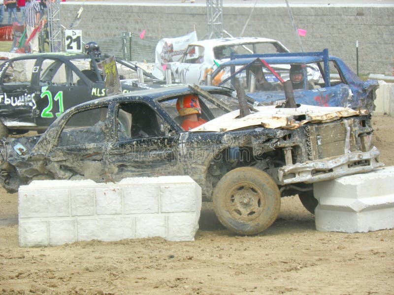 Vernieling Derby Car royalty-vrije stock afbeelding Vernieling Derby Car royalty-vrije stock afbeelding