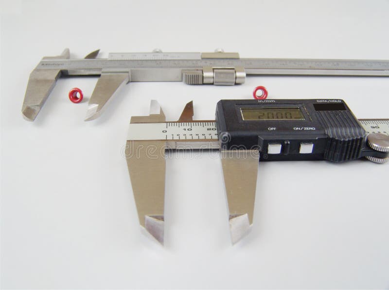 Vernier measuring tool stock photo