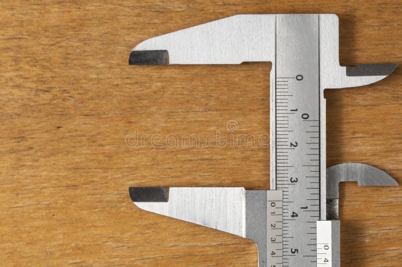 Verniers Calipers on Wooden Base Stock Photo Image of work, metric