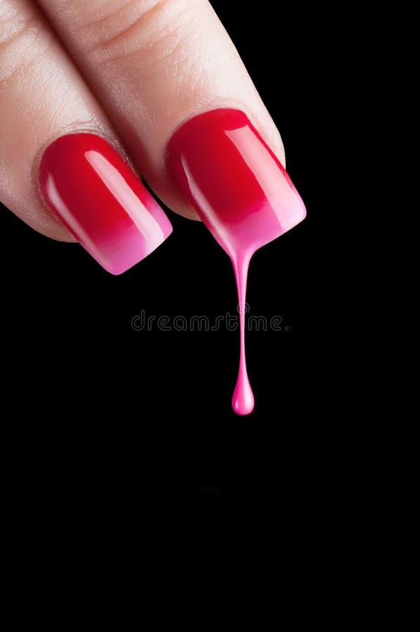 Beautiful manicure. Red nail polish. Beautiful manicure. Red nail polish.