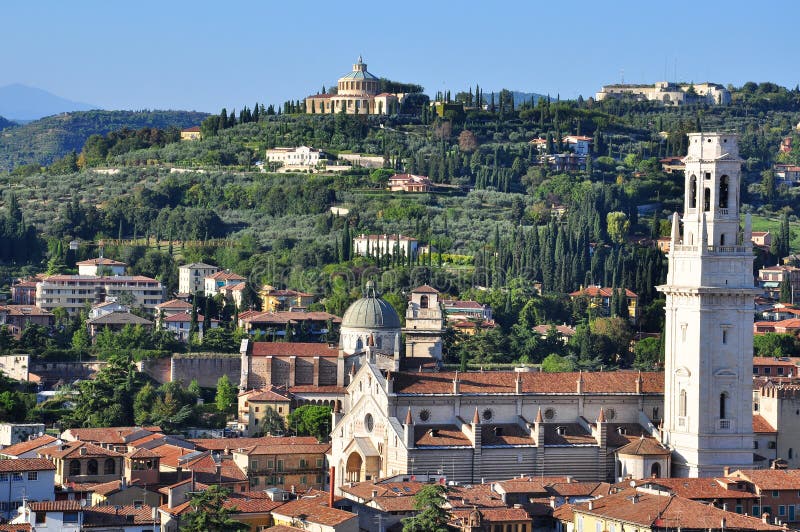 Verona hills stock photo. Image of cityscape, cypress 31231346