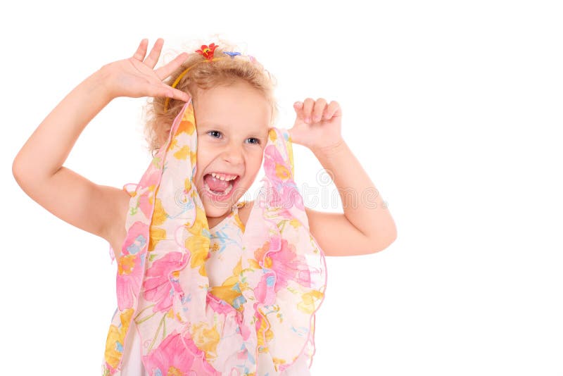 Verruecktes kleines maedchen