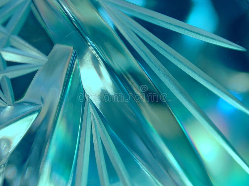 Verre cristal opaque bleu de glace