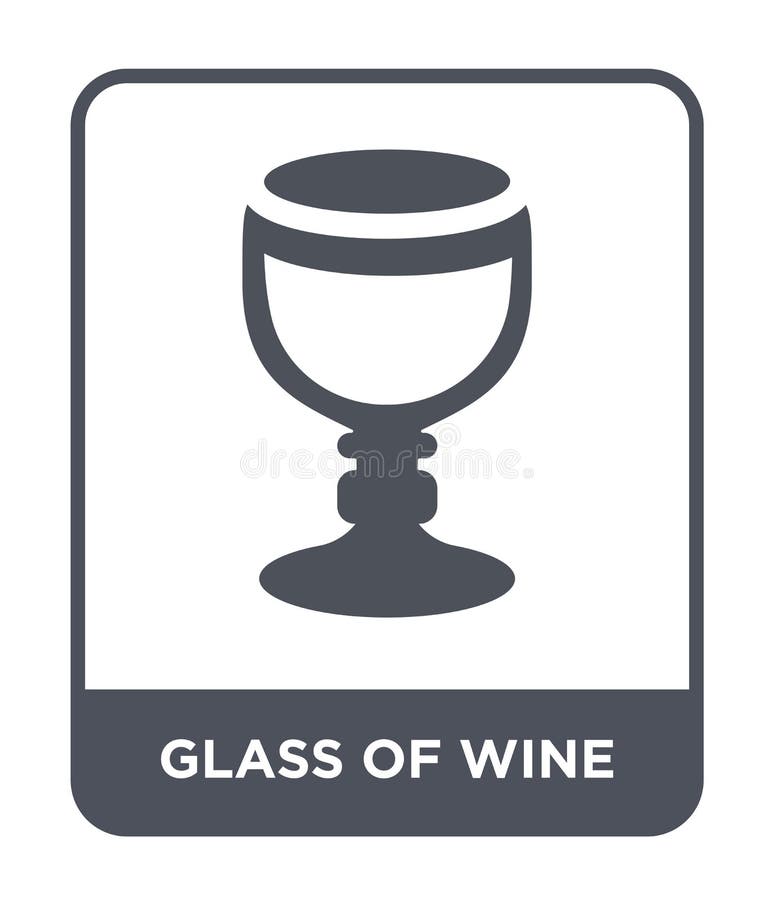 verre d'icône de vin dans le style à la mode de conception verre d'icône de vin d'isolement sur le fond blanc verre de l'icône de illustration de vecteur verre d'icône de vin dans le style à la mode de conception verre d'icône de vin d'isolement sur le fond blanc verre de l'icône de illustration de vecteur