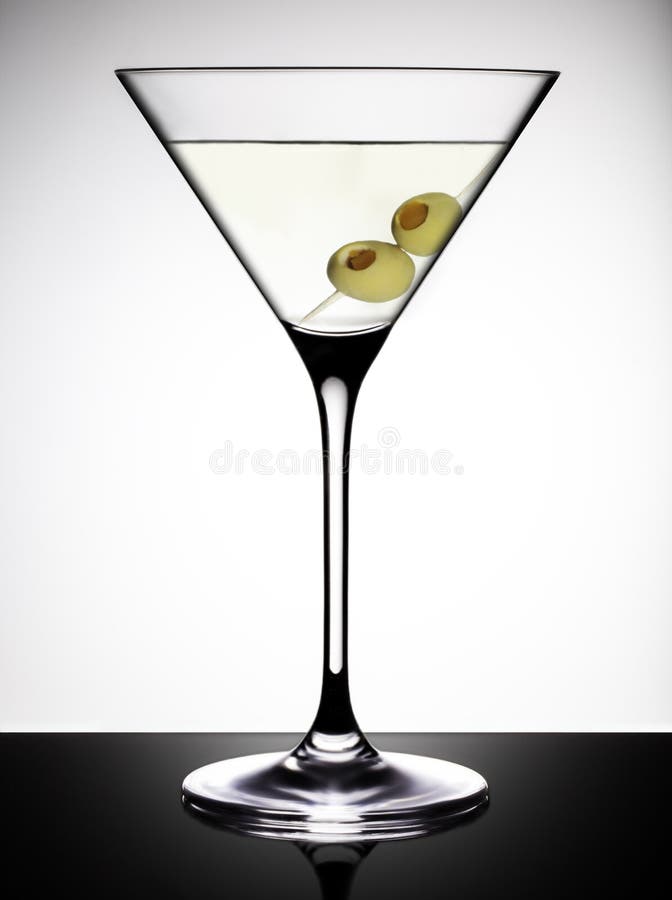 verre martini olive