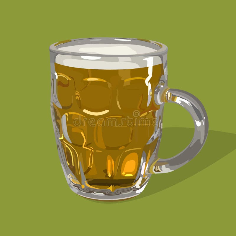 Verre de vecteur de bière illustration libre de droits Verre de vecteur de bière illustration libre de droits
