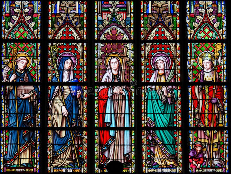 Verre souillé dans l'église de Bruxelles Sablon - saints catholiques