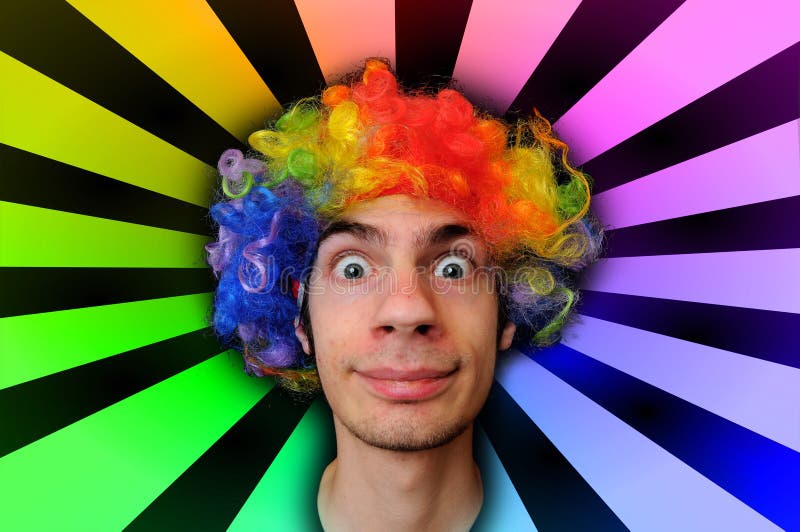 Verrückter Clown stockbilder Verrückter Clown stockbilder